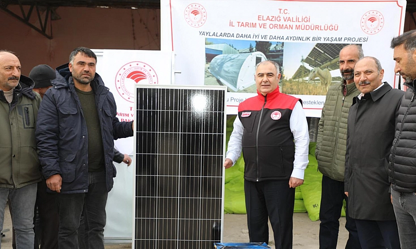 Elazığ'da yaşam çadırı ve GES desteği