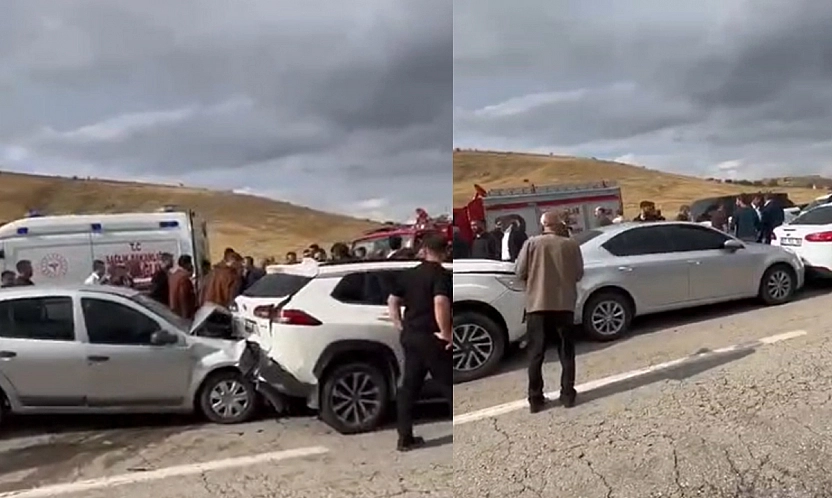 Elazığ'da zincirleme kaza: 3 Yaralı
