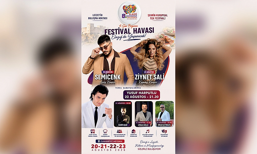 Elazığ gastronomi festivali için geri sayım başladı