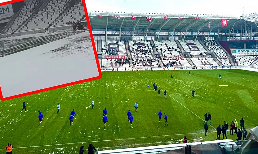 Elazığ Gençlik ve Spor İl Müdürlüğü'nden yoğun kar yağışına rağmen özverili çalışma