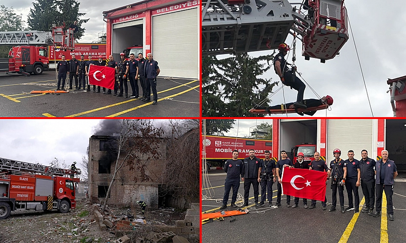 Elazığ İtfaiyesi 7/24 görevde