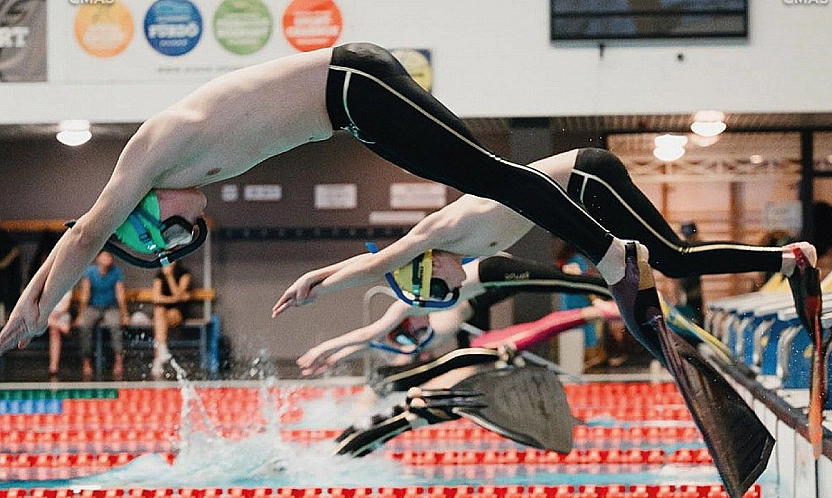 Elazığ paletli yüzme yarışlarında dünya 3.'sü oldu