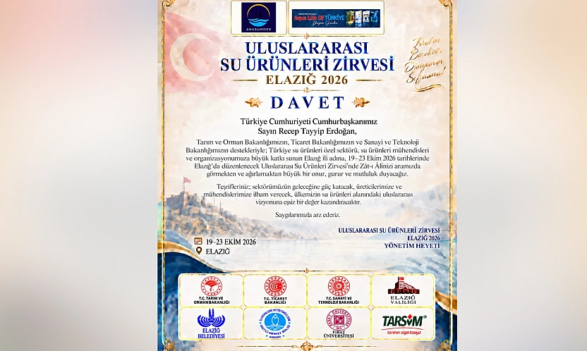 Elazığ, Uluslararası Su Ürünleri Zirvesi'ne ev sahipliği yapmaya hazırlanıyor