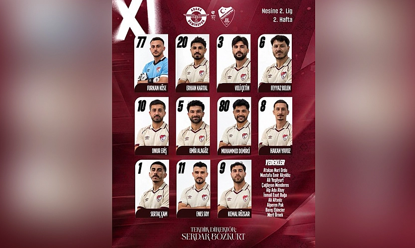 Elazığspor'un Adana Demirspor maçı ilk 11'i belli oldu