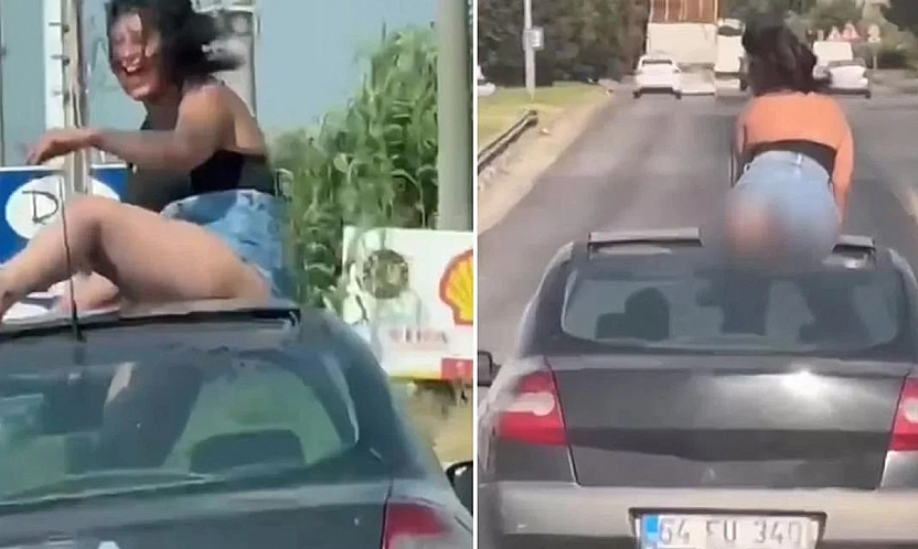 Görenler gözlerine inanamadı! Dans etti, yetmedi eteğini sıyırıp...