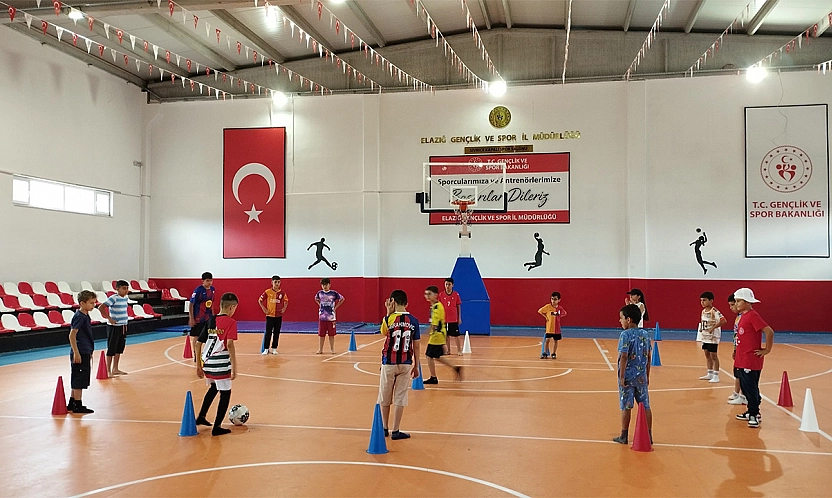 GSB spor okulları Sivrice'de eğitimlerine devam ediyor