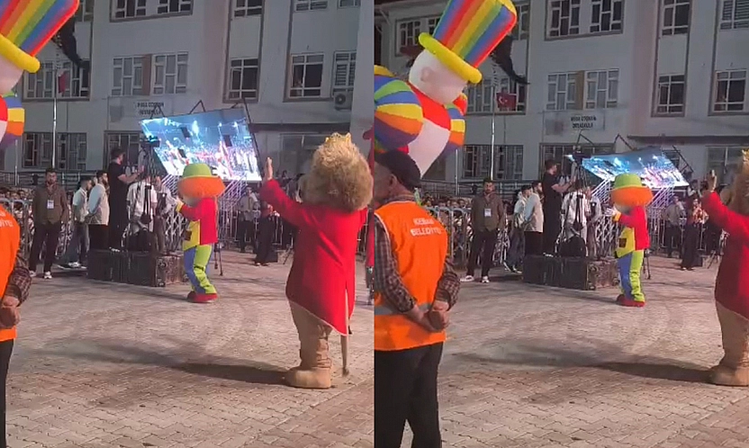 Keban Festivali'nde led ekran devrilme anı kamerada: 5 yaralı