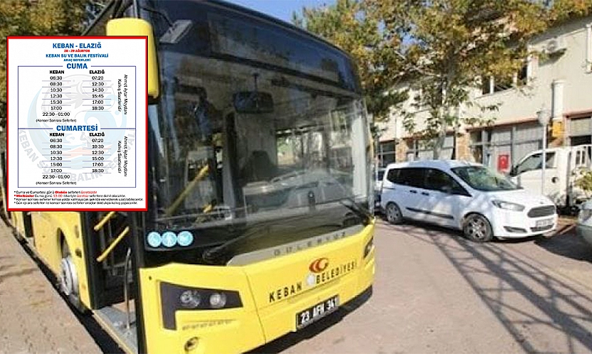 Keban su ve balık festivali'nde ücretsiz ulaşım güzergahları belli oldu