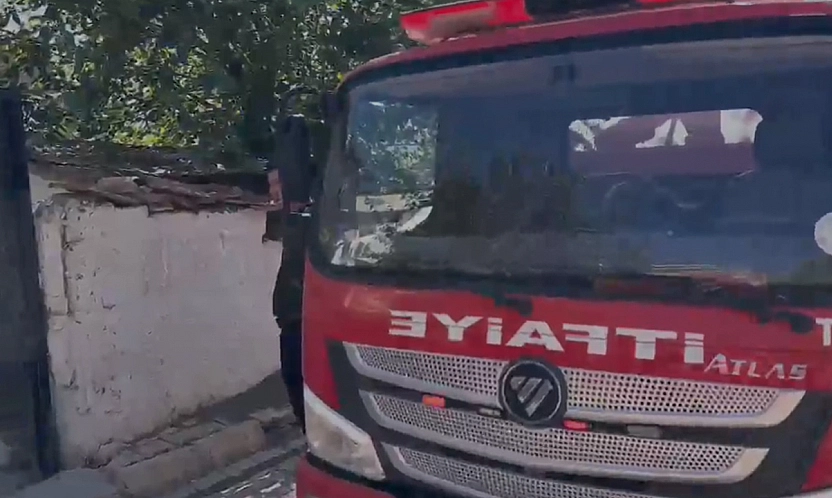 Kovancılar'da korkutan yangın