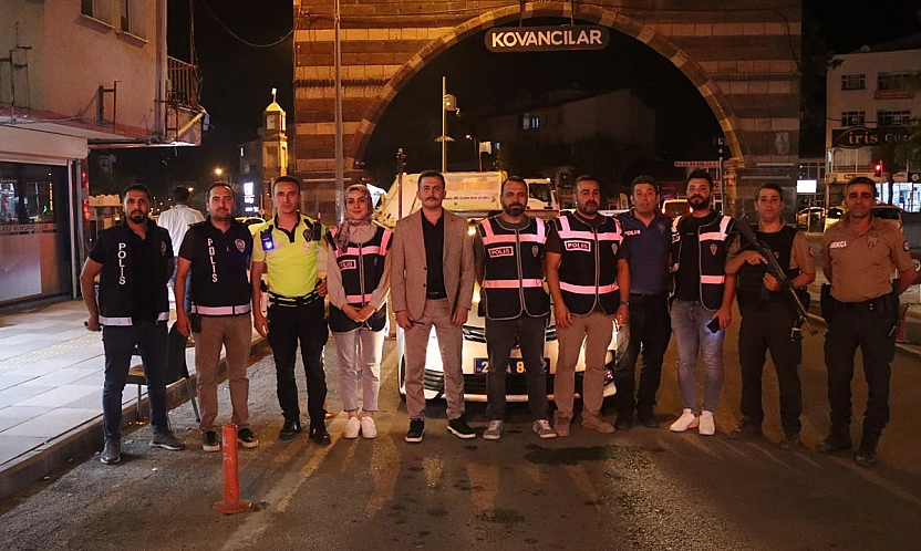 Kovancılar polisinden şok uygulama