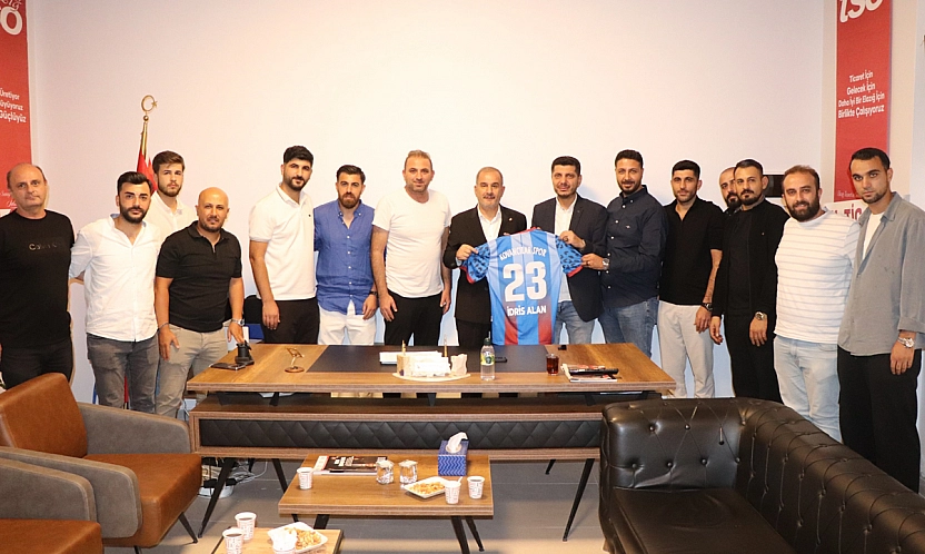 Kovancılarspor'dan İdris Alan'a destek ziyareti