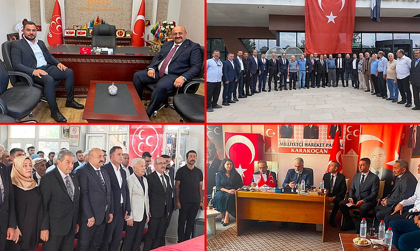 MHP'de birlik ve dayanışma içinde bayrak değişimi