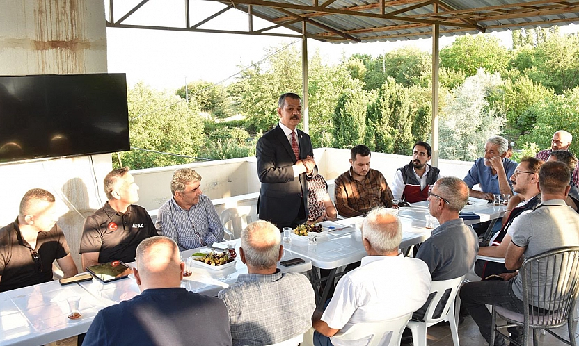 Milletvekili Keleş, Cip Barajı Sulama Kanalı'nda incelemelerde bulundu