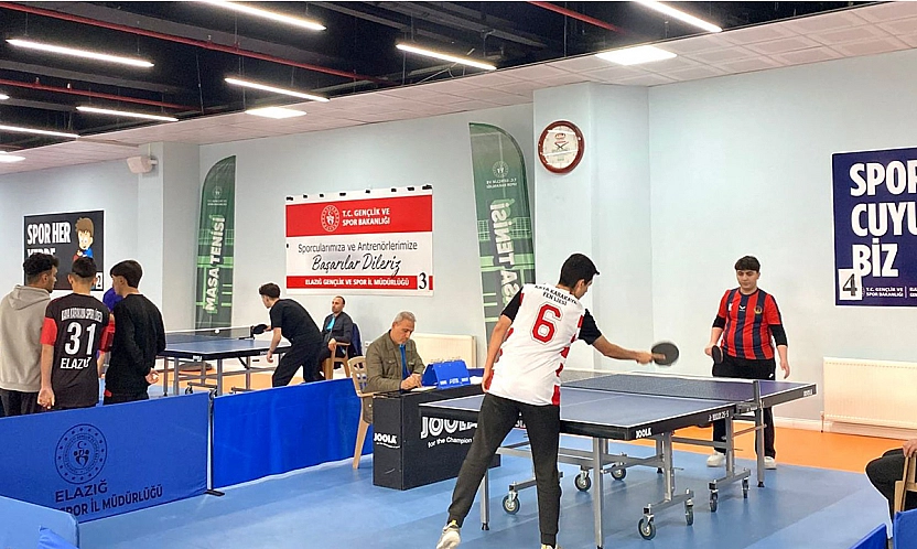 Okul sporları gençler masa tenisi müsabakaları tamamlandı
