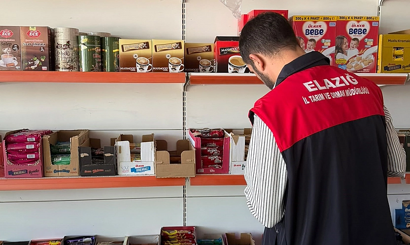 Palu'da marketlere gıda denetimi