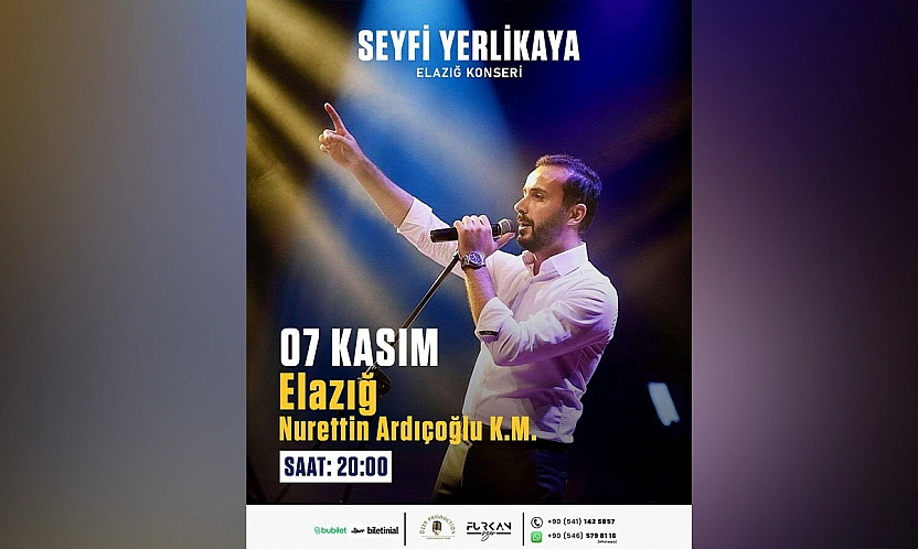Seyfi Yerlikaya Elazığ'da sahne alacak