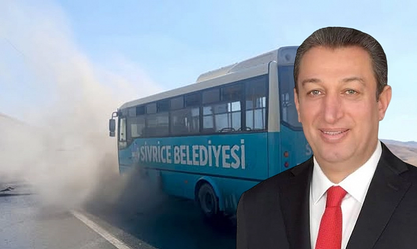 Sivrice'de otobüs yangını: Başkan Irmak'tan açıklama