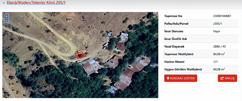 Elazığ'da 12 bin TL'ye arsa satışı yapılacak: İhaleye az bir süre kaldı