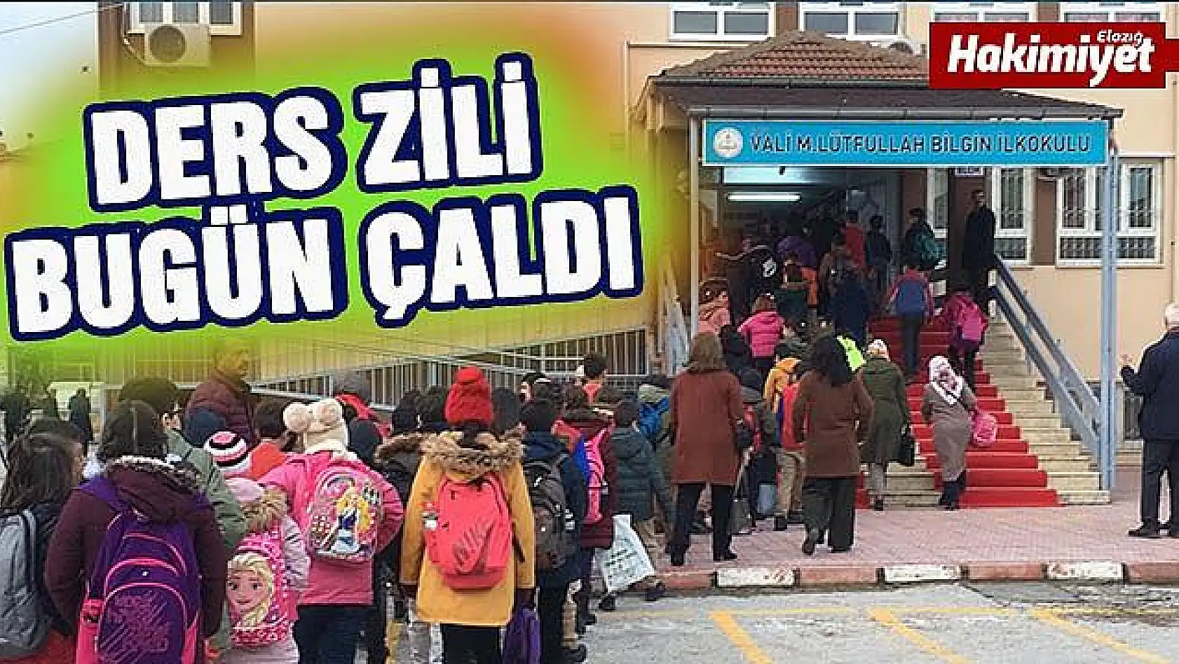  Elazığ'da 3 hafta aranın ardından ders zili çaldı  