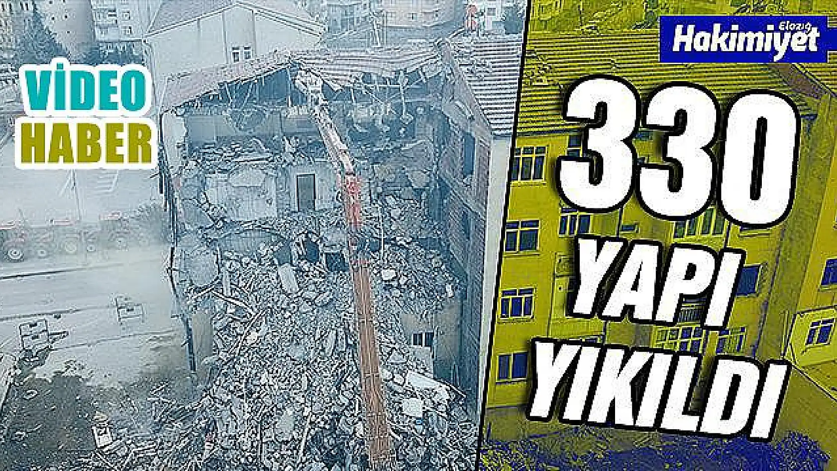 Depremin ardından ağır hasar alan bin 159 yapı yıkıldı