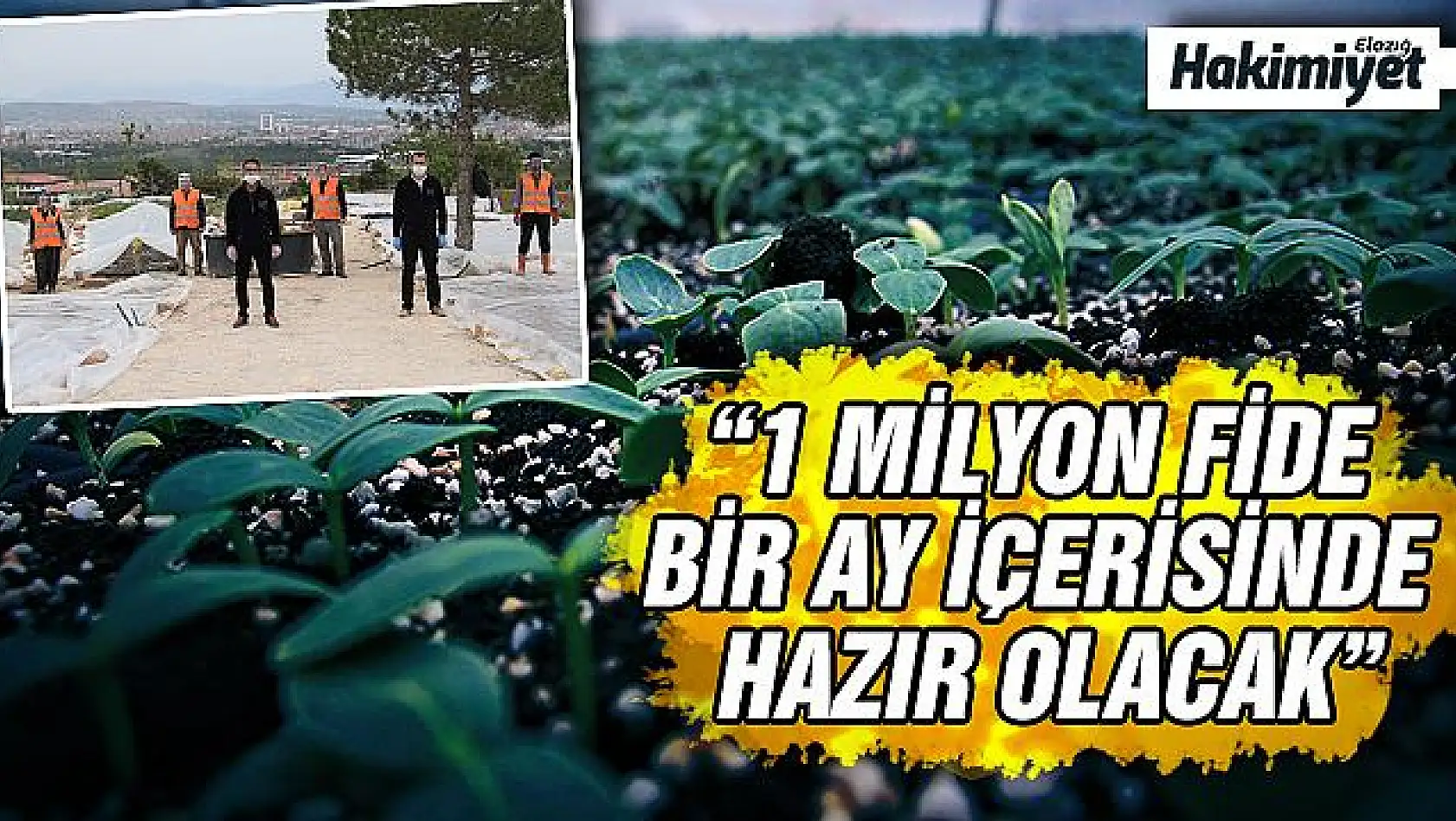 Elazığ'dan 1 milyon fideyle 'Biz Bize Yeteriz Türkiyem' kampanyasına destek