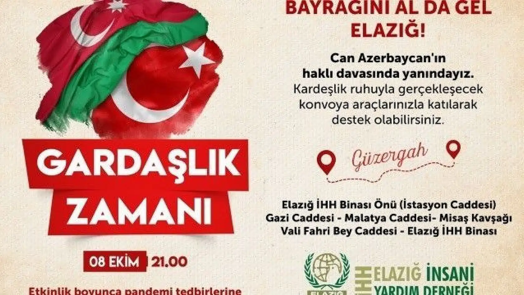 İHH'dan Azerbaycan'a destek