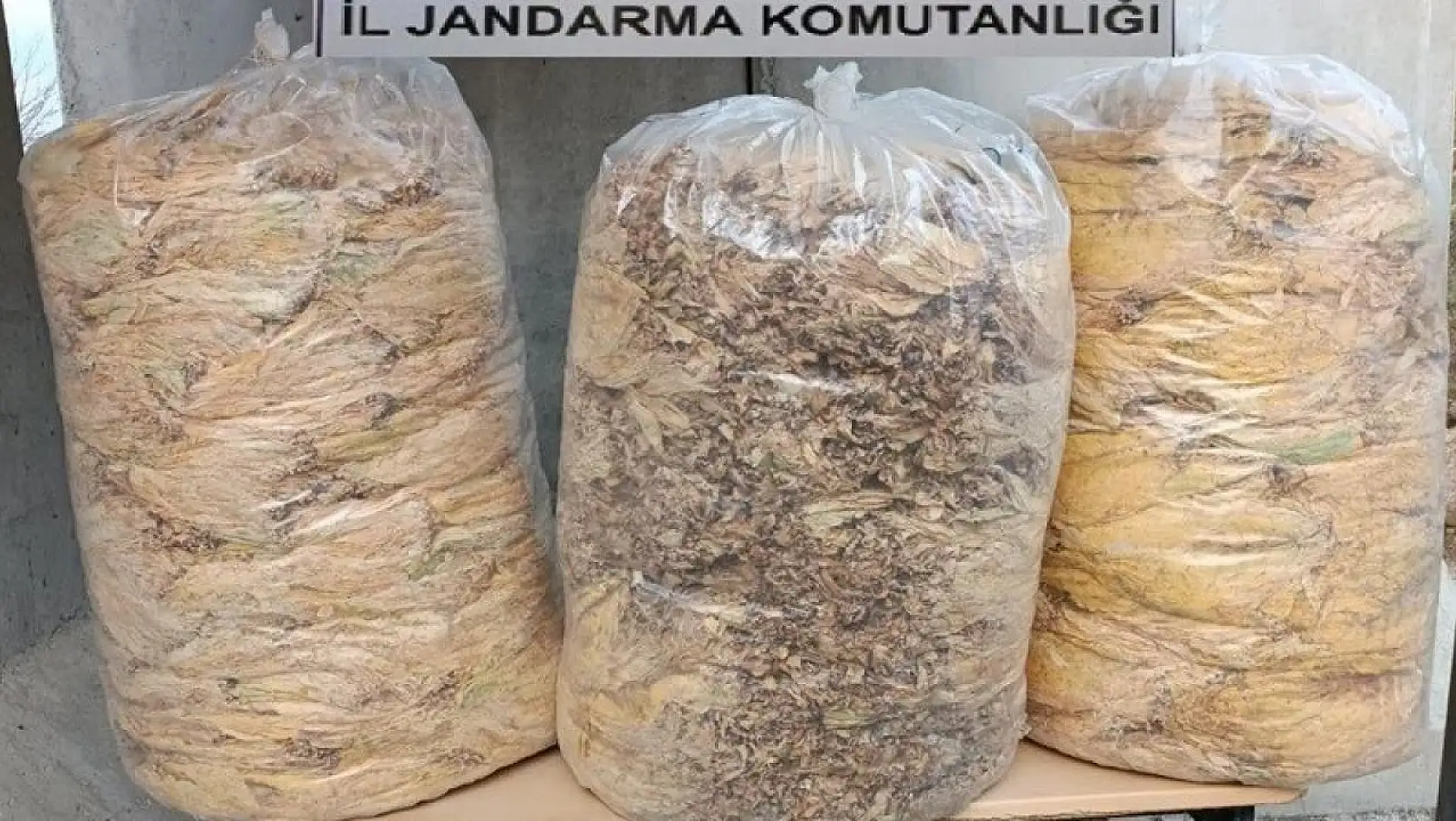 Bingöl'de 150 kilo yaprak tütün ele geçirildi