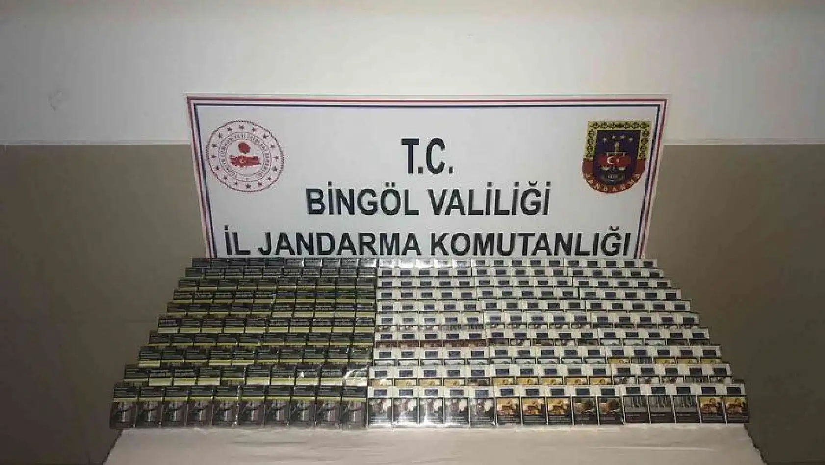 Bingöl'de 500 paket kaçak sigara ele geçirildi