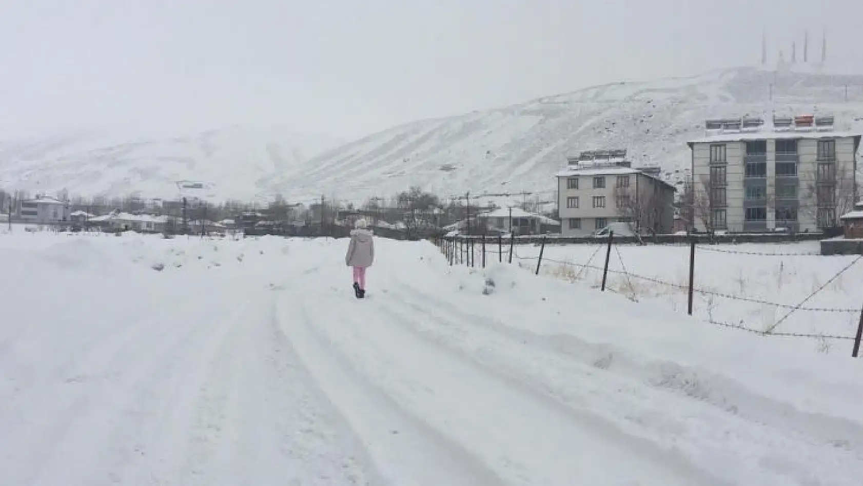 Bingöl Karlıova'da bahar havası yerini kar yağışına bıraktı