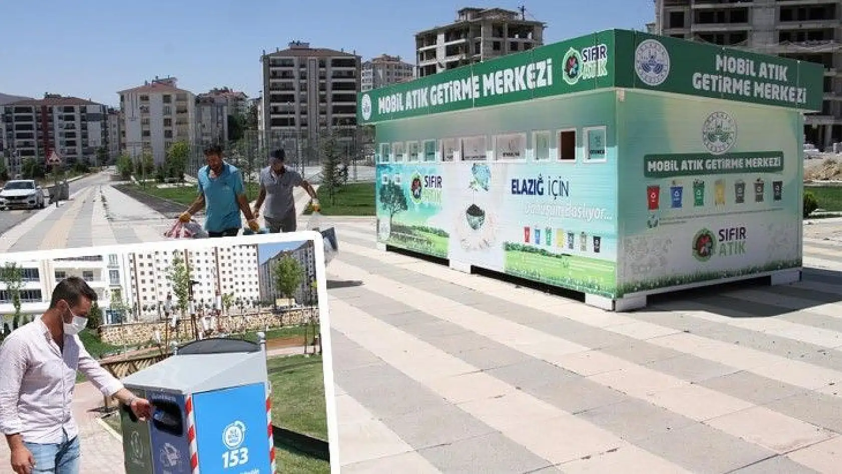 Elazığ Belediyesi kentin farklı noktalarına 'Mobil Atık Getirme Merkezleri' oluşturdu