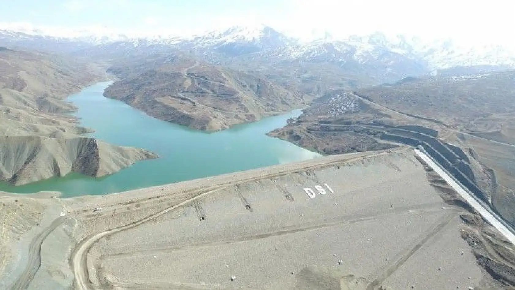 Elazığ Kanatlı Barajı'nda su seviyesi bin 286 kotuna yükseldi