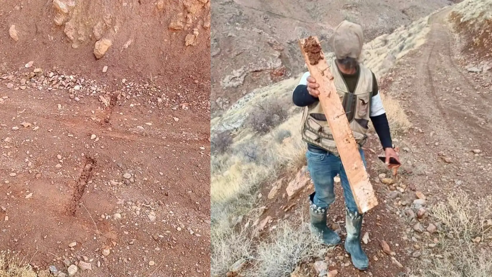 Elazığ Köy Yoluna Kurulan Çivili Kapan  3 Aracın Lastiğini Patlattı
