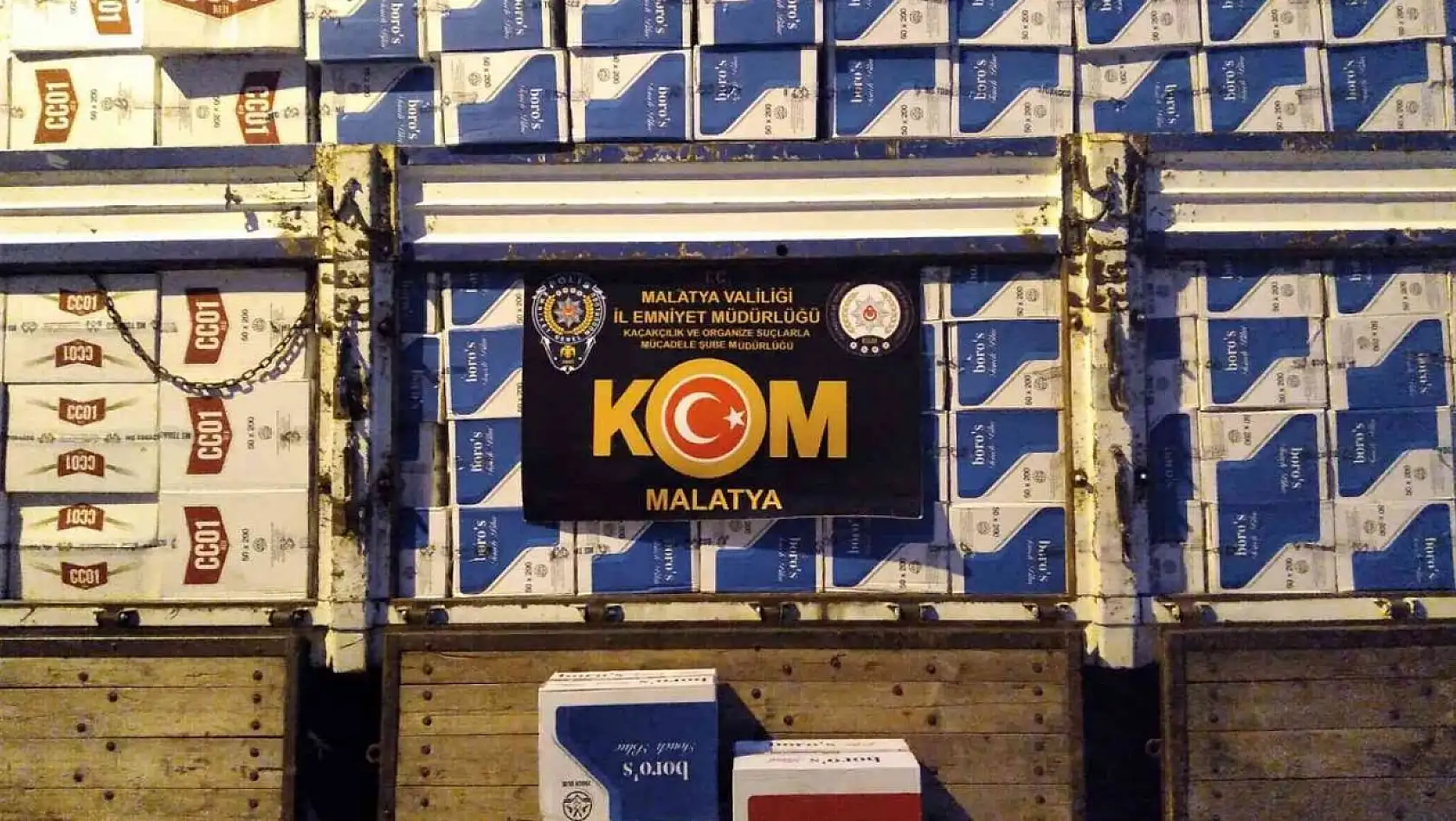 Malatya'da 7,5 milyon kaçak makaron ele geçirildi
