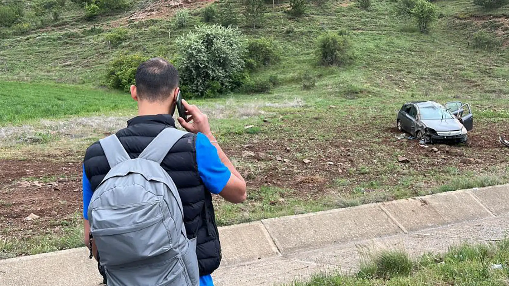 Polislik Sınavı İçin Elazığ'dan Giderken Aracıyla 5 Takla Attı, Tedaviyi Reddetti!