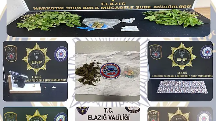 Elazığ'da 4 Uyuşturucu Satıcısı Tutuklandı 