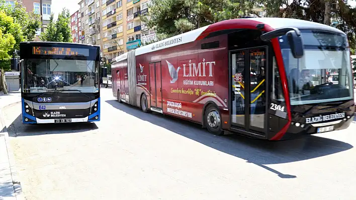 Elazığ'da Otobüsler Ücretsiz!