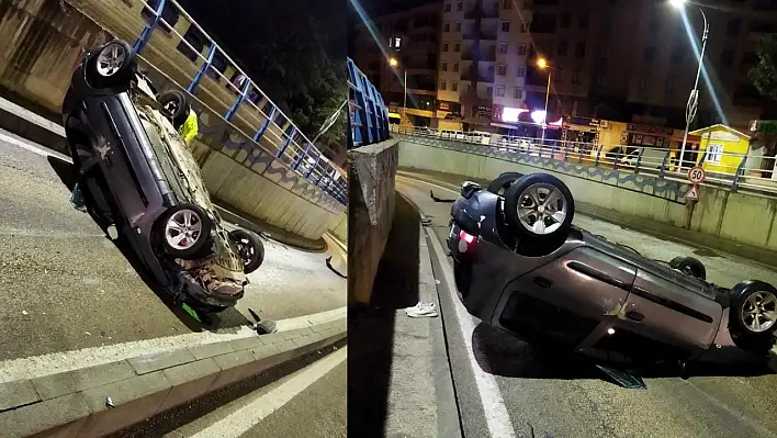 Elazığ'da Otomobil Takla Attı!