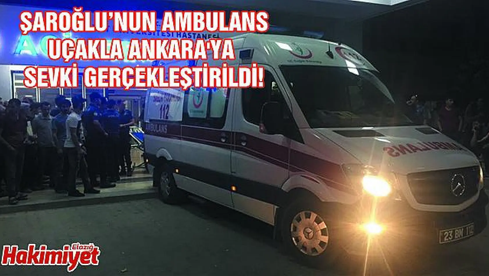 CHP Tunceli Milletvekili Şaroğlu Ankara'ya sevk edildi