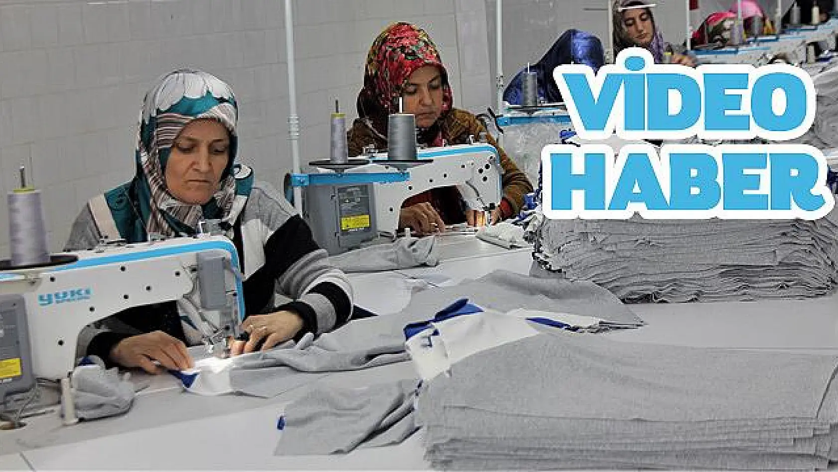 İlçenin kadınları tekstil atölyesi ile ihracata kapı araladı (VİDEO)