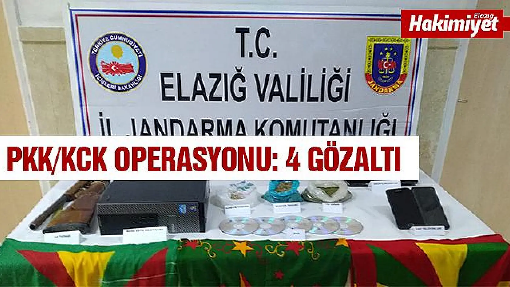 Elazığ'da PKK/KCK operasyonu: 4 gözaltı