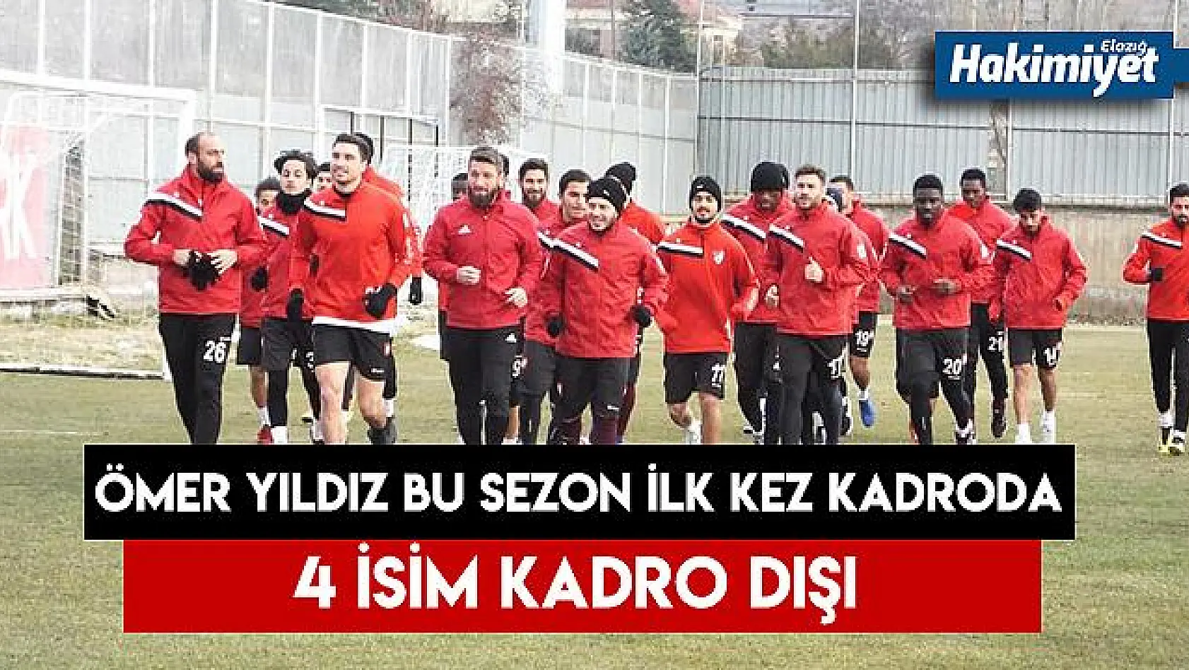 Elazığspor 20 futbolcuyla Hatay'da