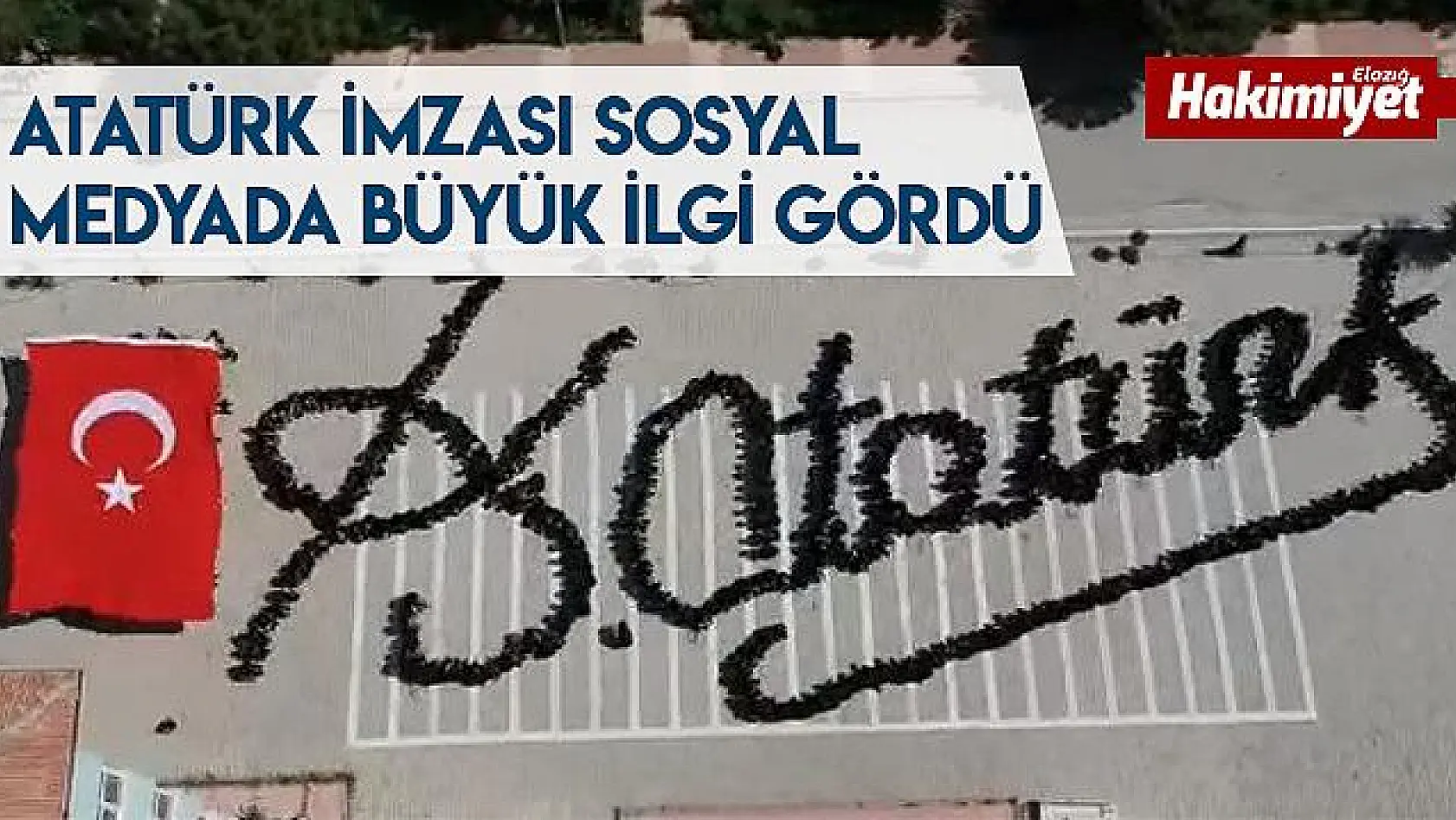 690 Öğrencinin Yer Aldığı 'Atatürk İmzası' Büyük İlgi Gördü 