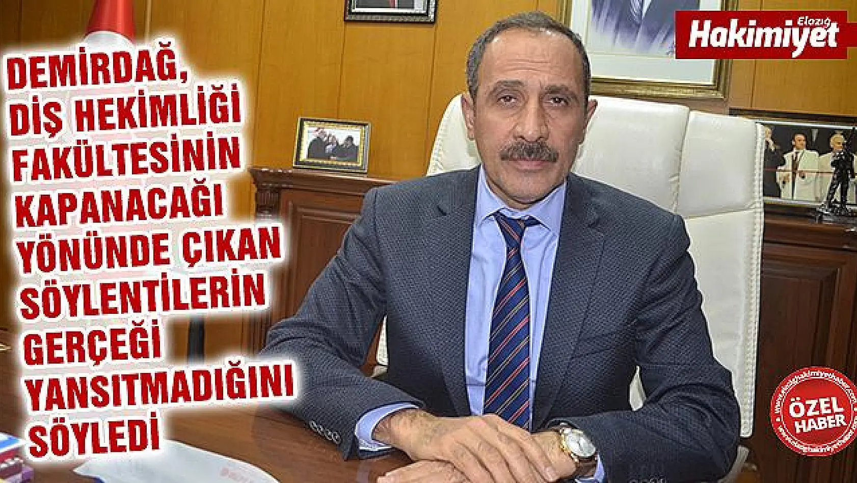 Rek­tör Prof.​Dr.​De­mir­dağ: 'Diş Has­ta­ne­si Ka­pa­tı­la­maz'