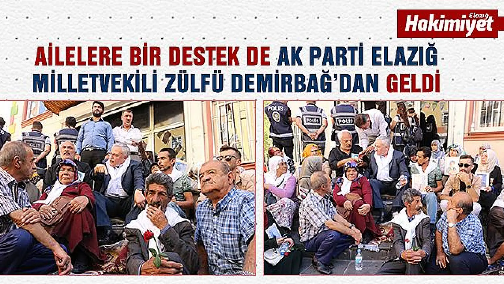 Milletvekili Demirbağ'dan HDP önündeki ailelere destek ziyareti
