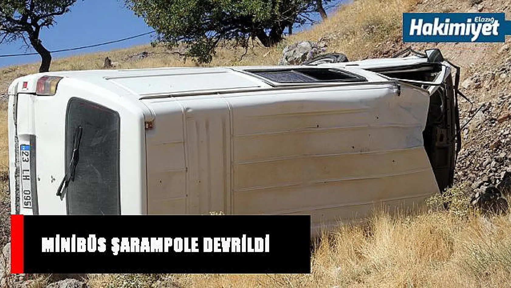 Minibüs Şarampole Yuvarlandı : 2 Yaralı