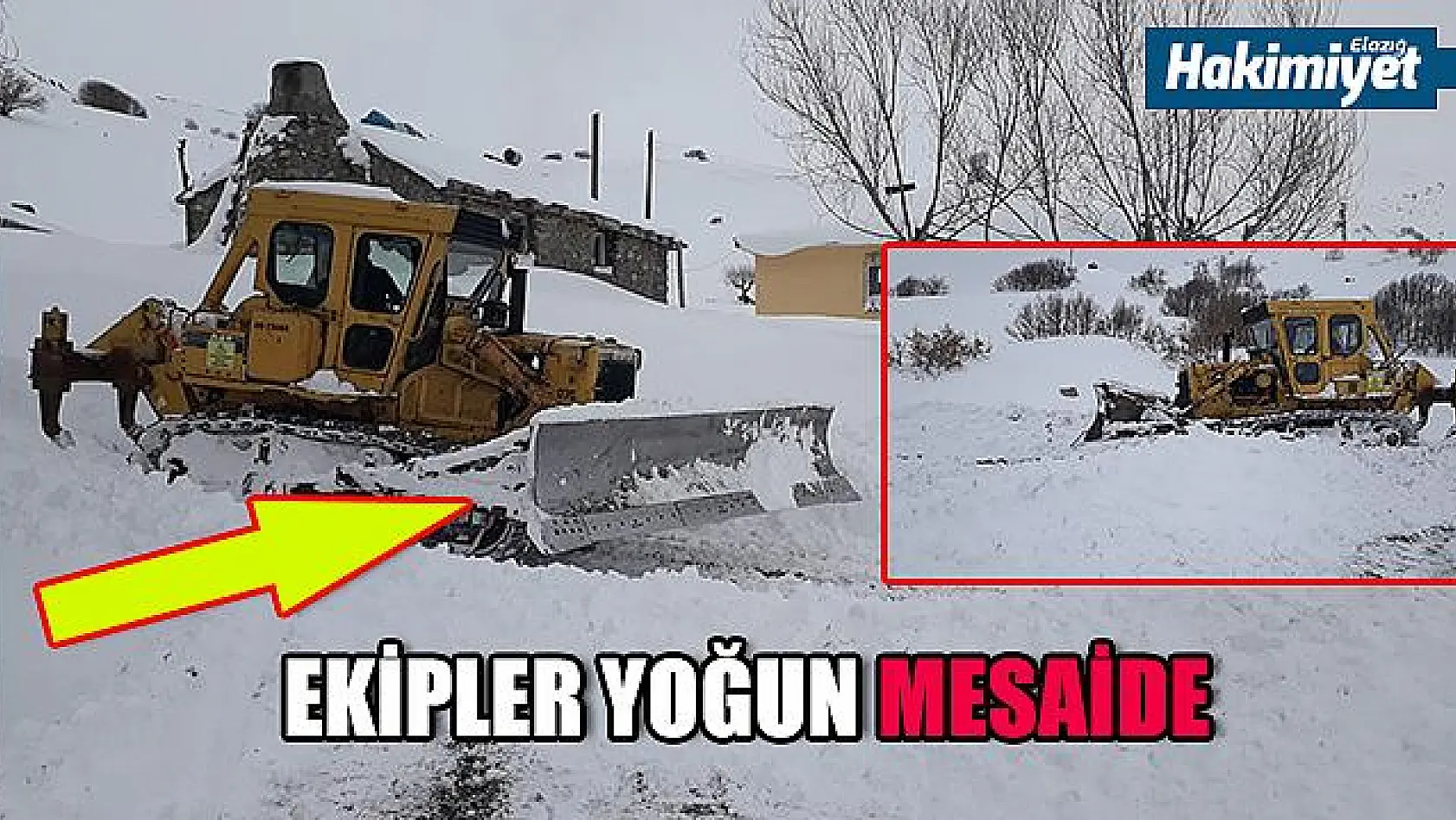 Tunceli'de karla mücadele