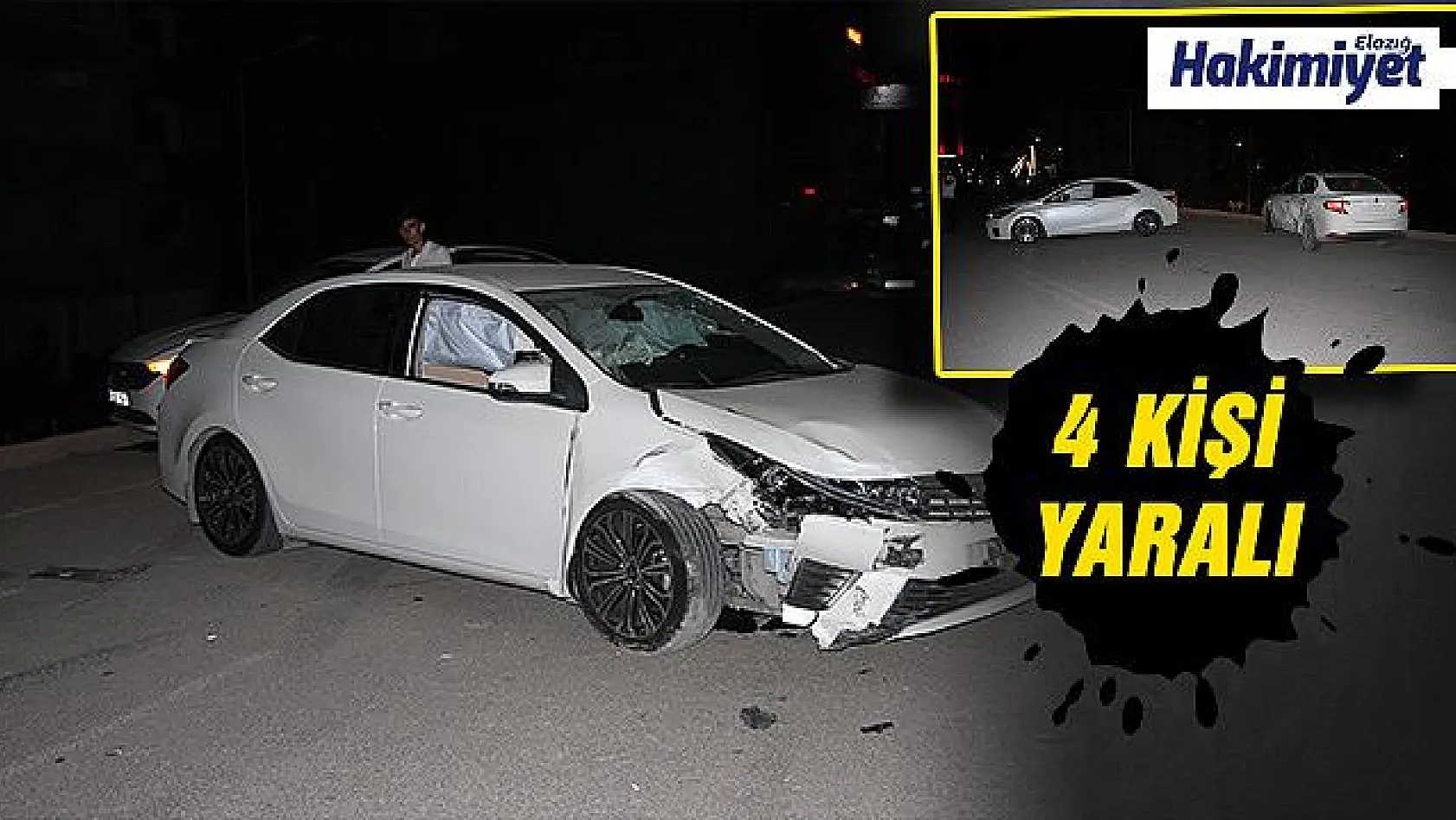 Elazığ'da trafik kazası meydana geldi