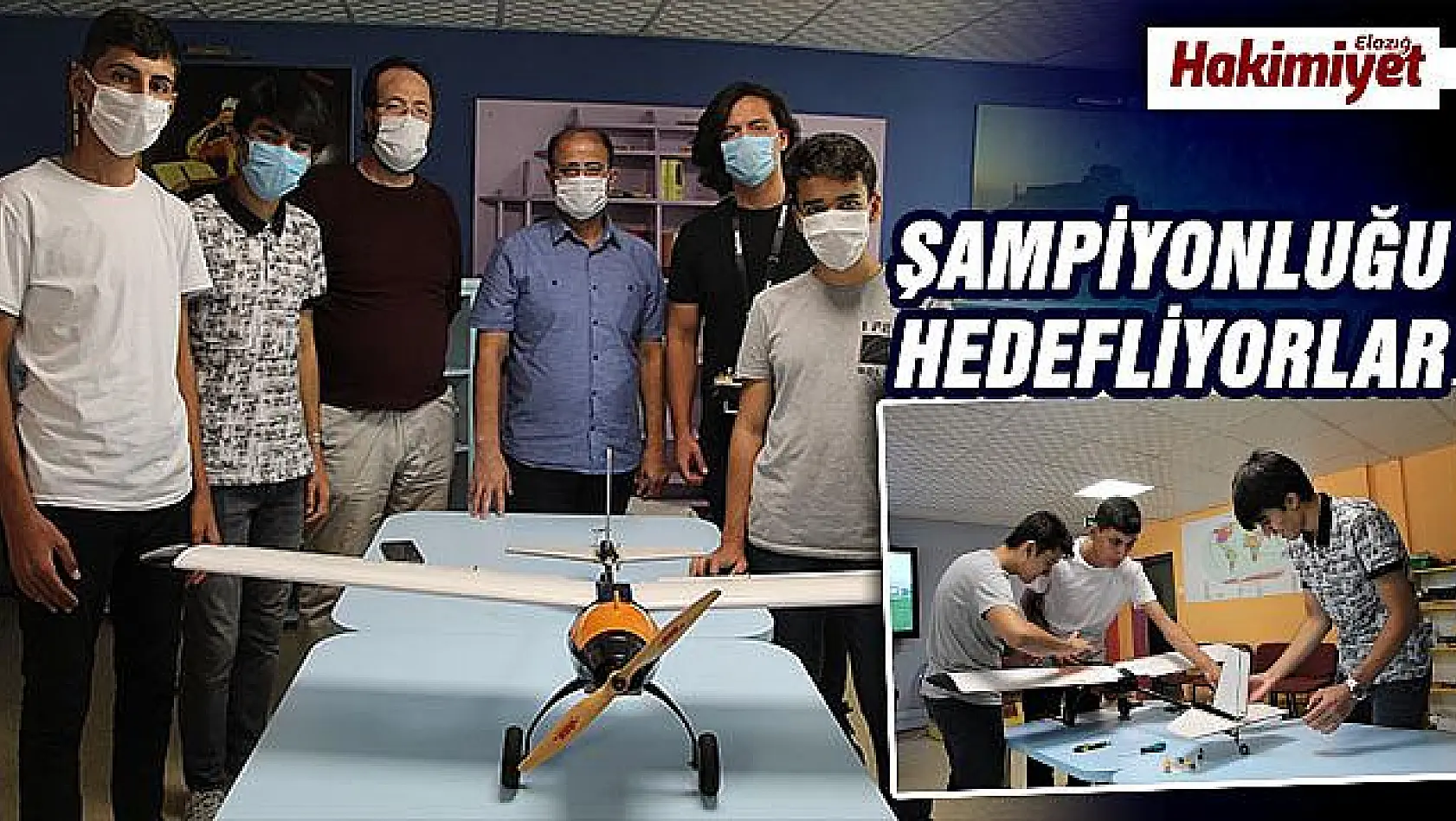 Öğrenciler ürettikleri drone ile birinciliği hedefliyor