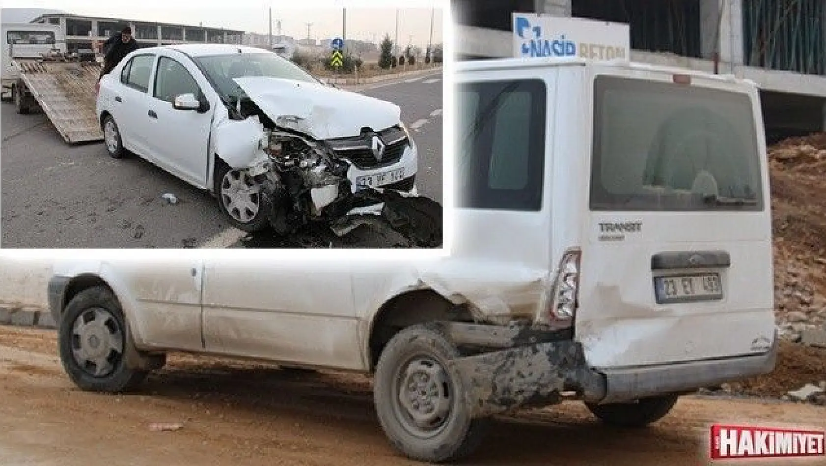 Elazığ'da otomobil ile transit çarpıştı: 3 yaralı