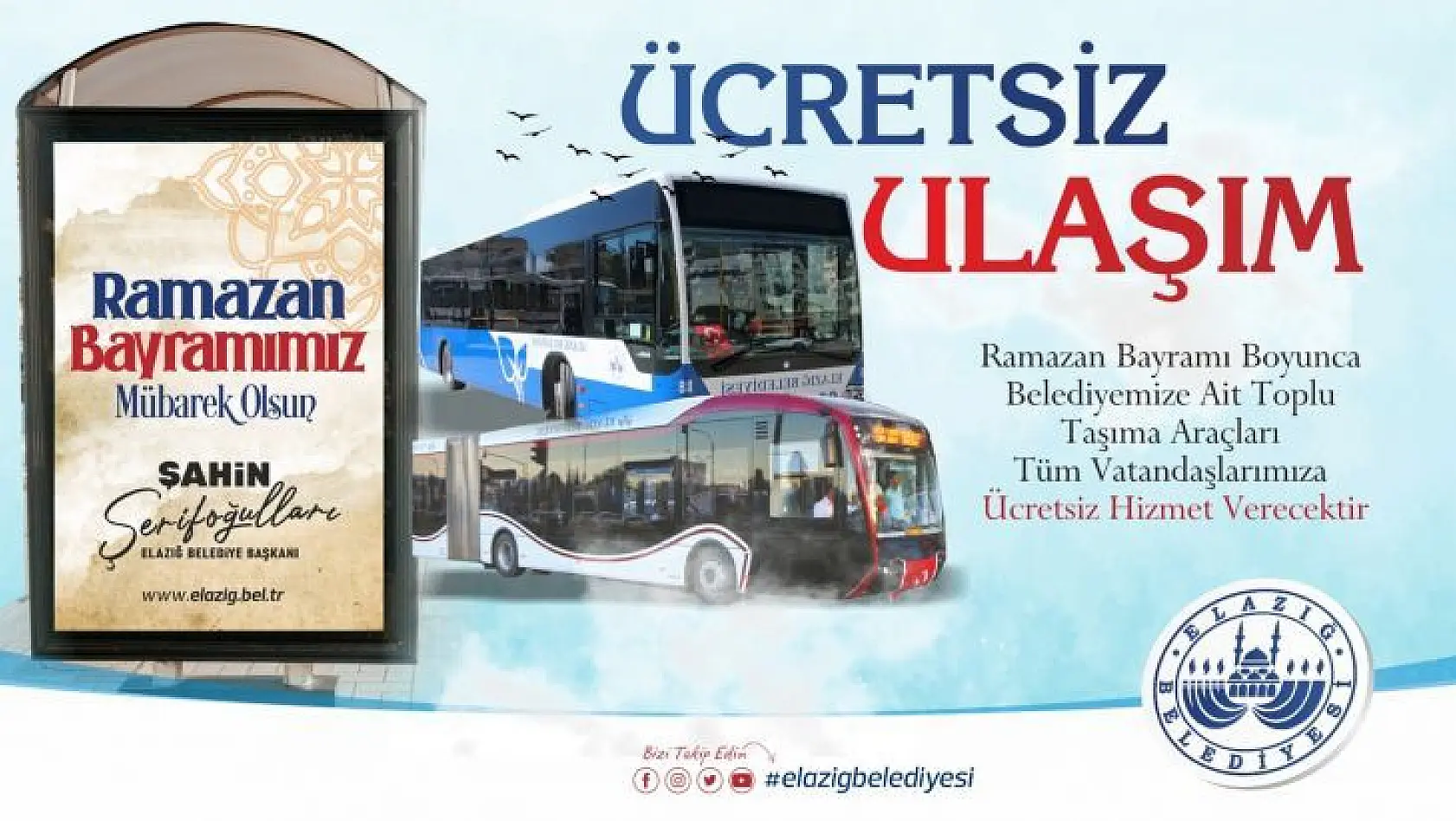 Belediye Otobüsleri Bayramda Ücretsiz Olacak